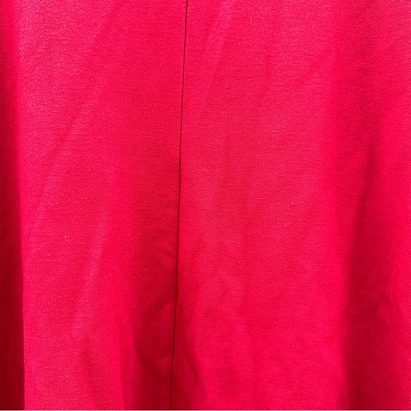 Ingrid & Isabel Maternity Red Flutter 3/4 Sleeve Round Neck Mini Shift Dress M - Picture 13 of 16